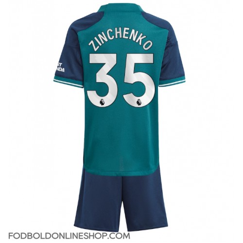 Arsenal Oleksandr Zinchenko #35 Tredje trøje Børn 2023-24 Kortærmet (+ Korte bukser)